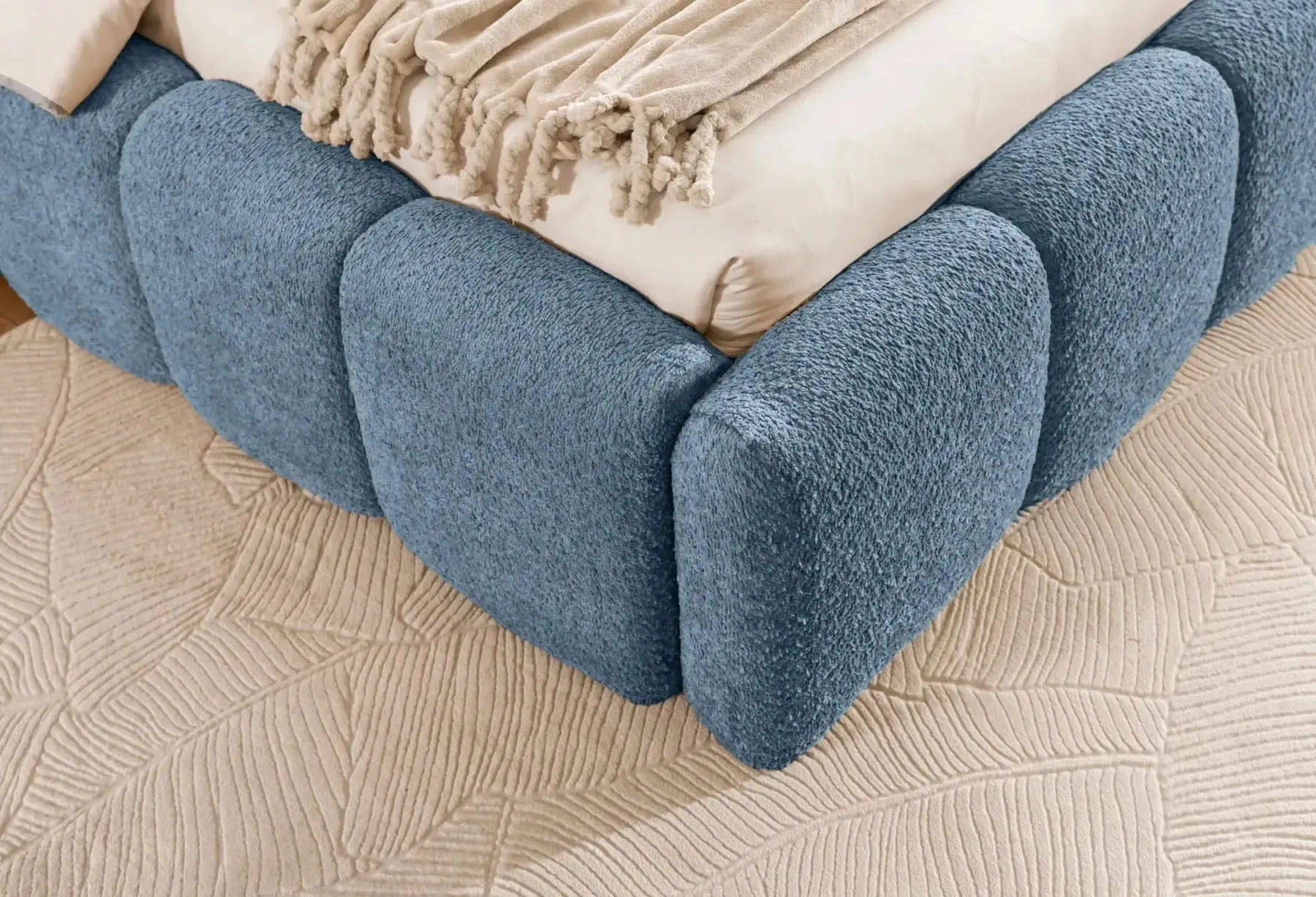 Elise - Lit Coffre Tissu Bouclette 140X200Cm - Image 14