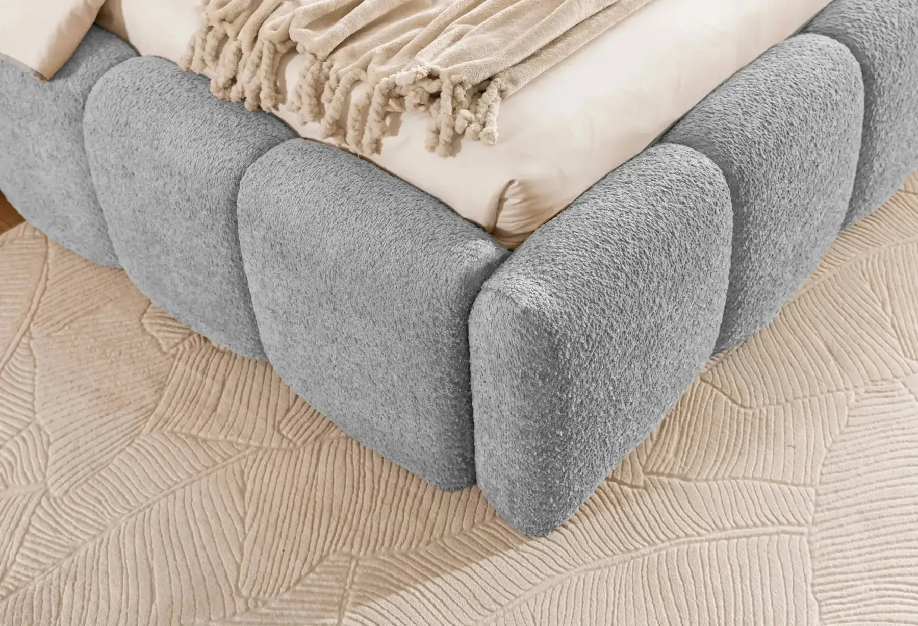 Elise - Lit Coffre Tissu Bouclette 140X200Cm - Image 21