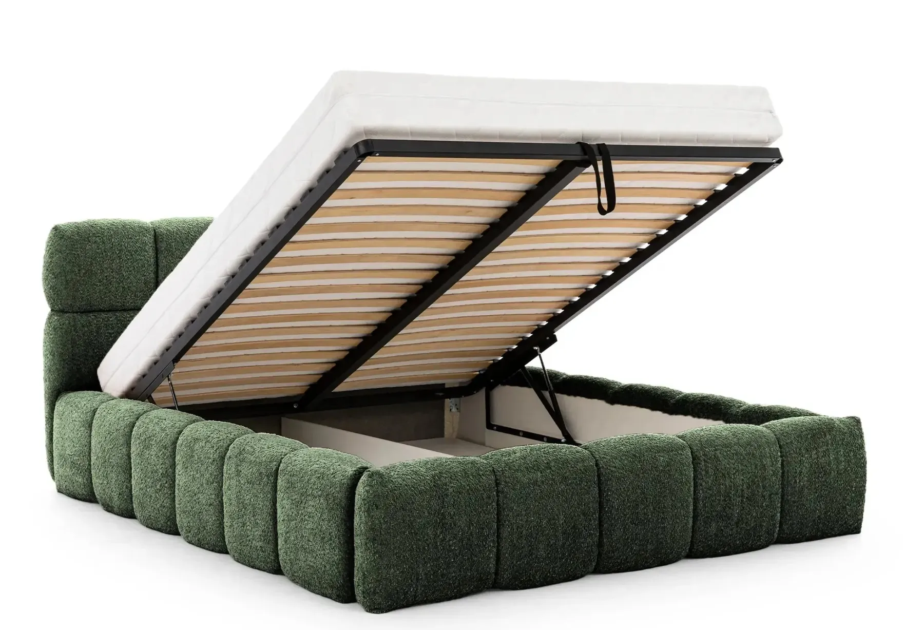 Elise - Lit Coffre Tissu Bouclette 140X200Cm - Image 34