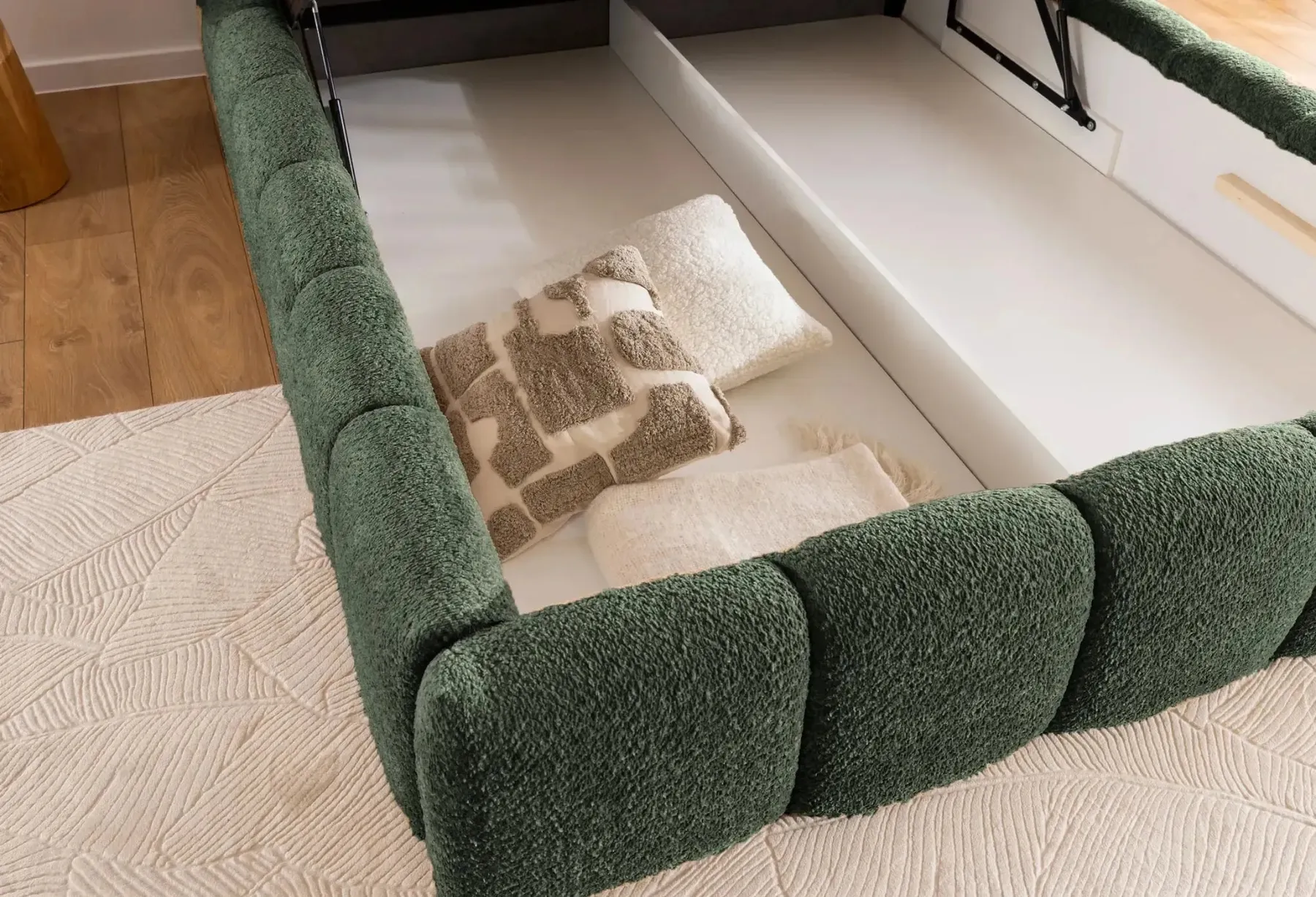 Elise - Lit Coffre Tissu Bouclette 140X200Cm - Image 38