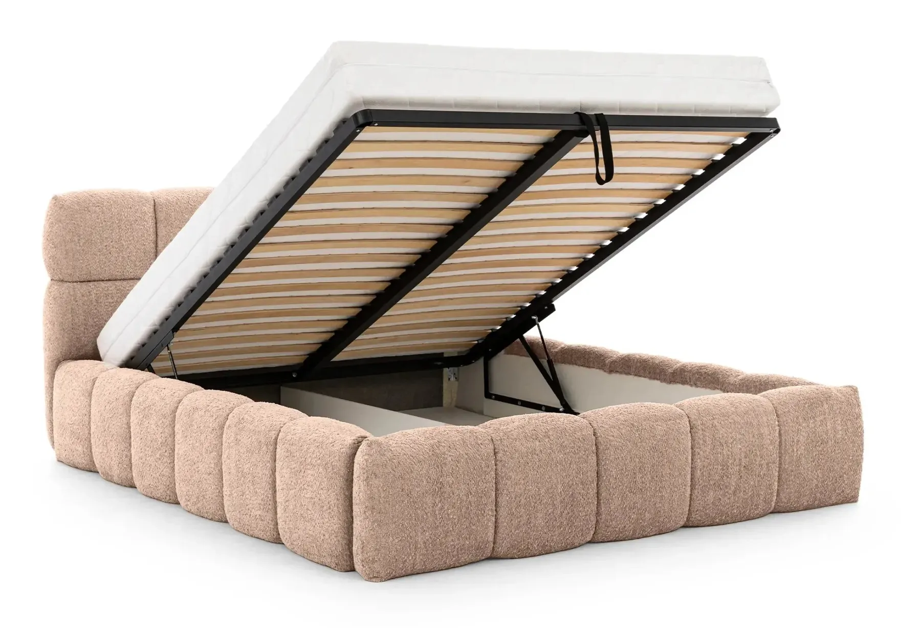 Elise - Lit Coffre Tissu Bouclette 140X200Cm - Image 42