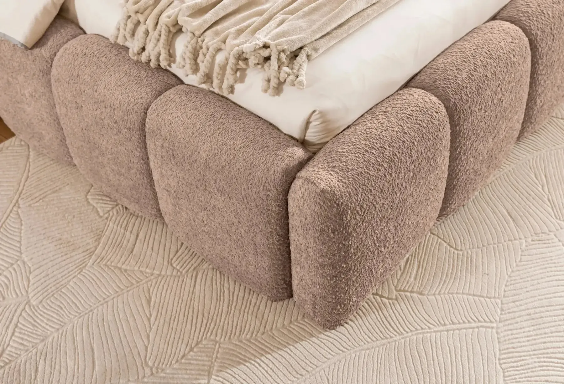 Elise - Lit Coffre Tissu Bouclette 140X200Cm - Image 45