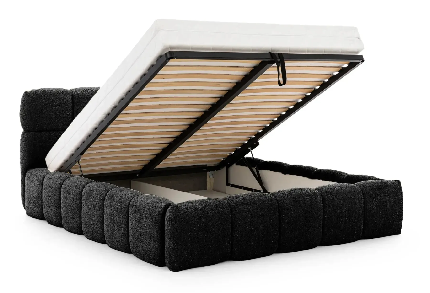Elise - Lit Coffre Tissu Bouclette 140X200Cm - Image 50