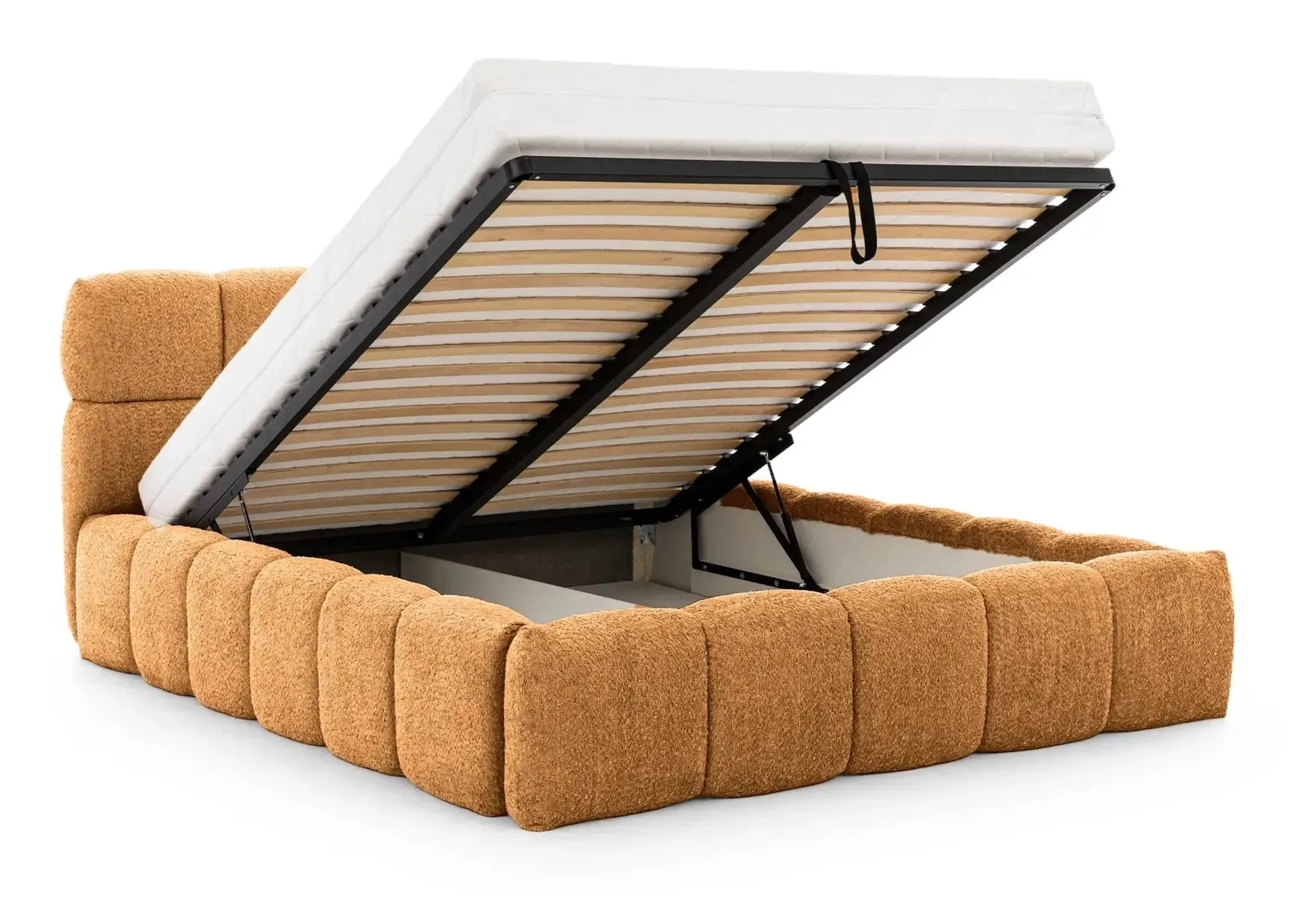 Elise - Lit Coffre Tissu Bouclette 140X200Cm - Image 58