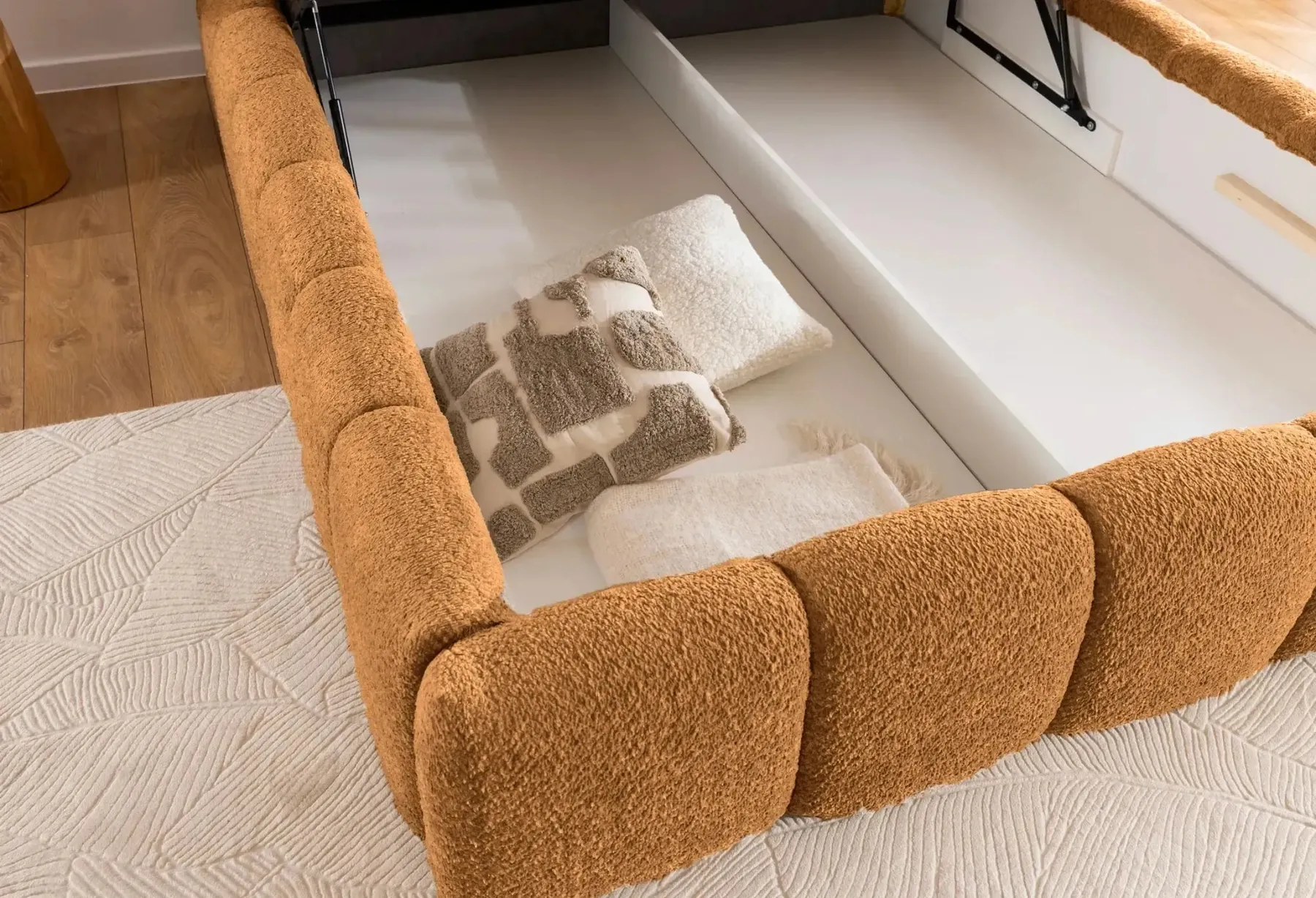 Elise - Lit Coffre Tissu Bouclette 140X200Cm - Image 62