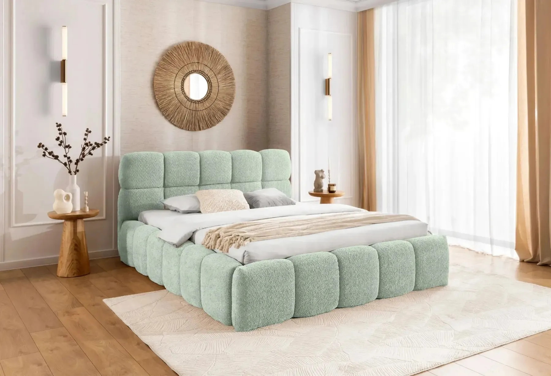 Elise - Lit Coffre Tissu Bouclette 140X200Cm - Image 65