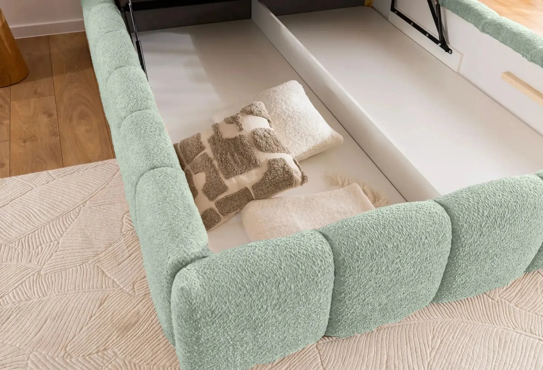 Elise - Lit Coffre Tissu Bouclette 140X200Cm - Image 70