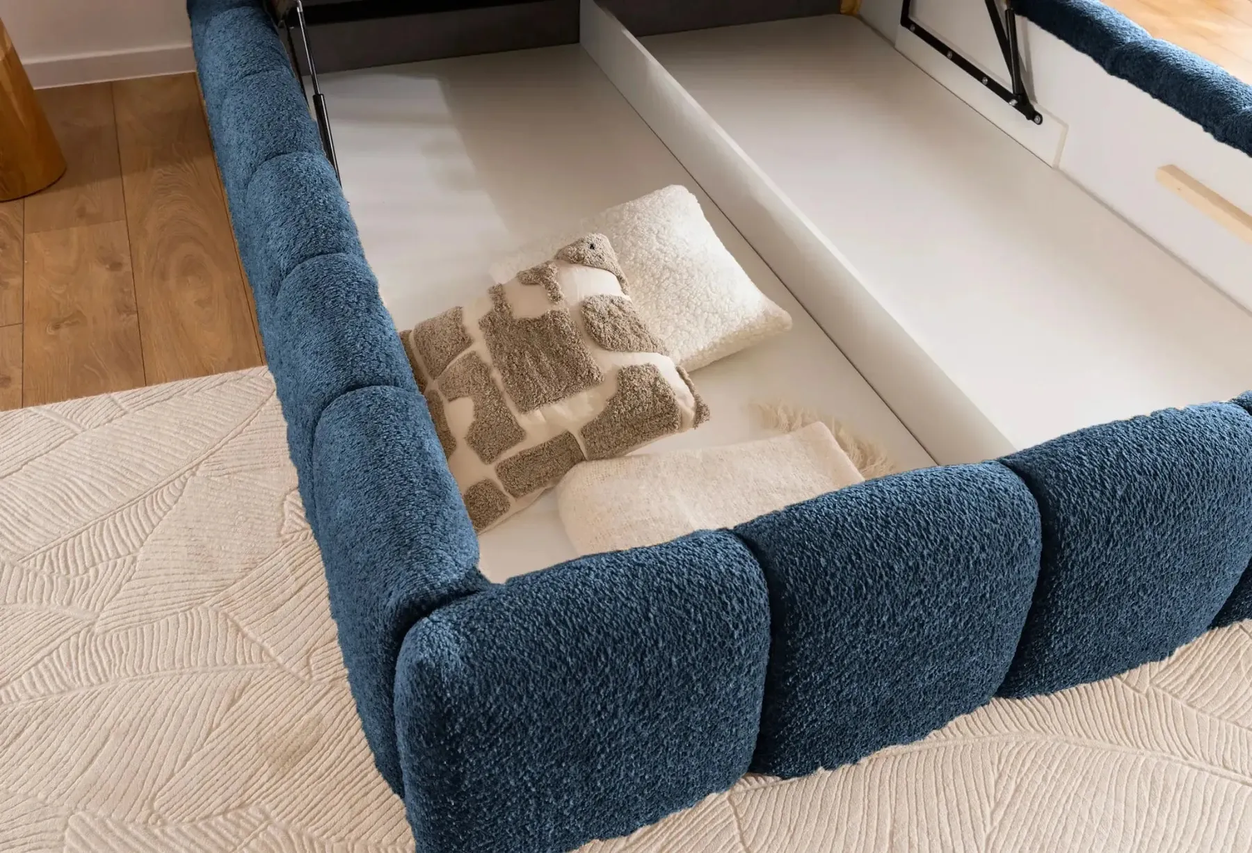 Elise - Lit Coffre Tissu Bouclette 140X200Cm - Image 78