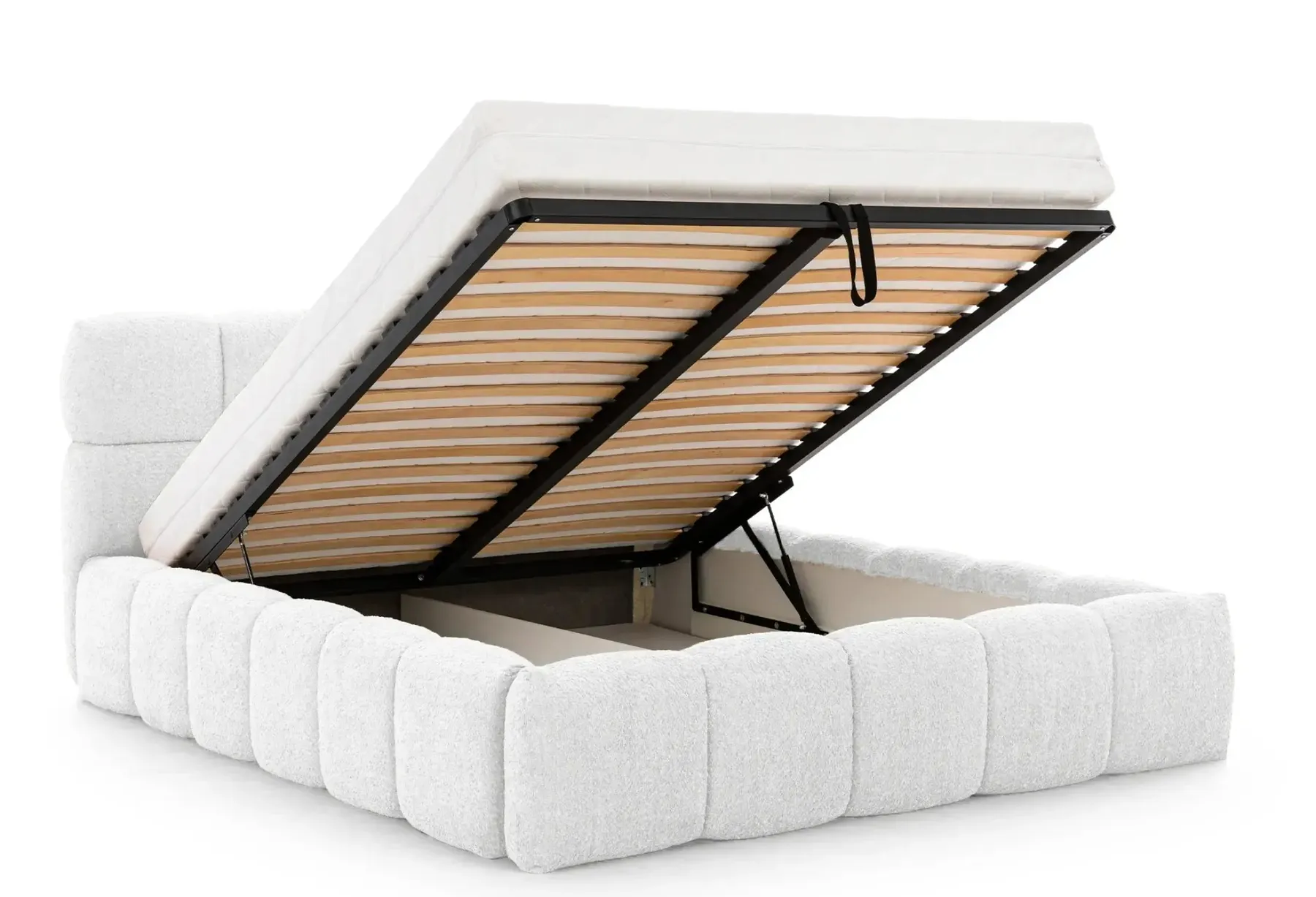Elise - Lit Coffre Tissu Bouclette 140X200Cm - Image 82