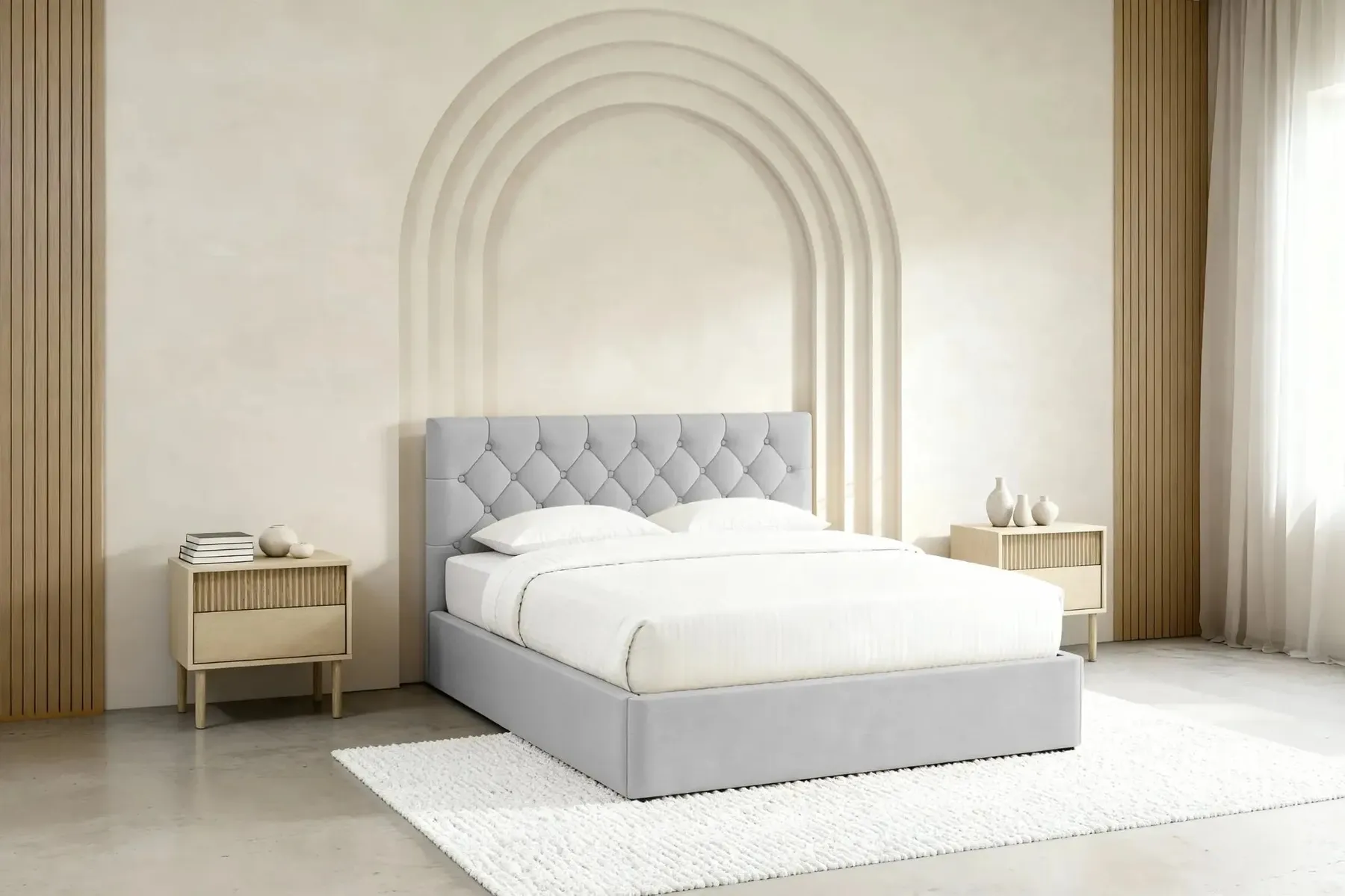 Emile - Lit Coffre Tissu Velours 140X200Cm - Image 23