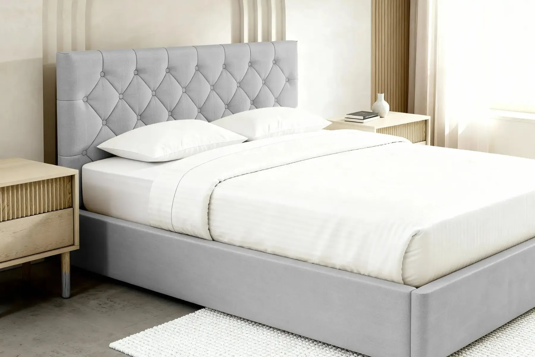 Emile - Lit Coffre Tissu Velours 140X200Cm - Image 25