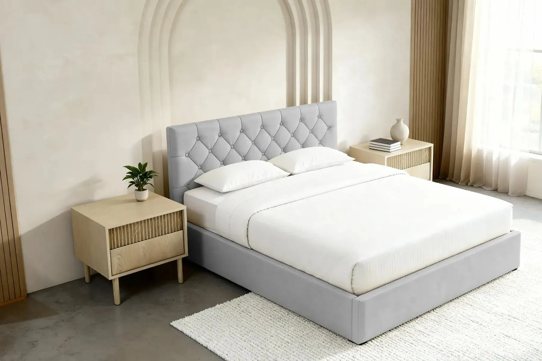 Emile - Lit Coffre Tissu Velours 140X200Cm - Image 27