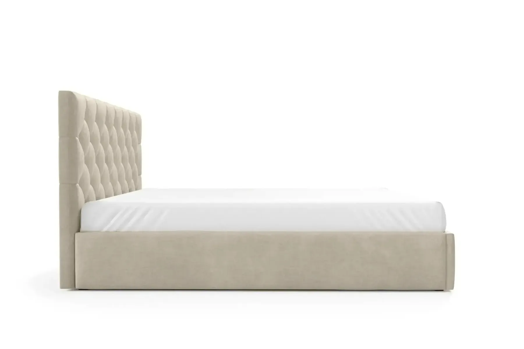 Emile - Lit Coffre Tissu Velours 140X200Cm - Image 6