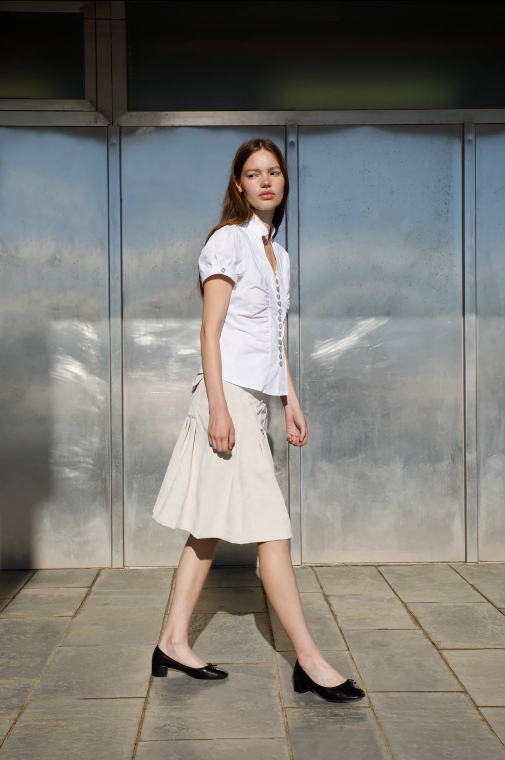 Jupe Evie - Beige - Image 6