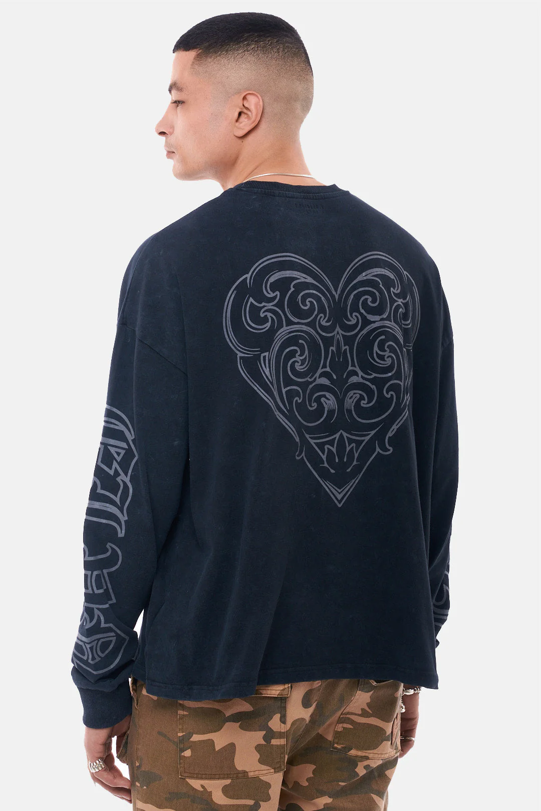 T-Shirt Farah - Black Wash - Image 4