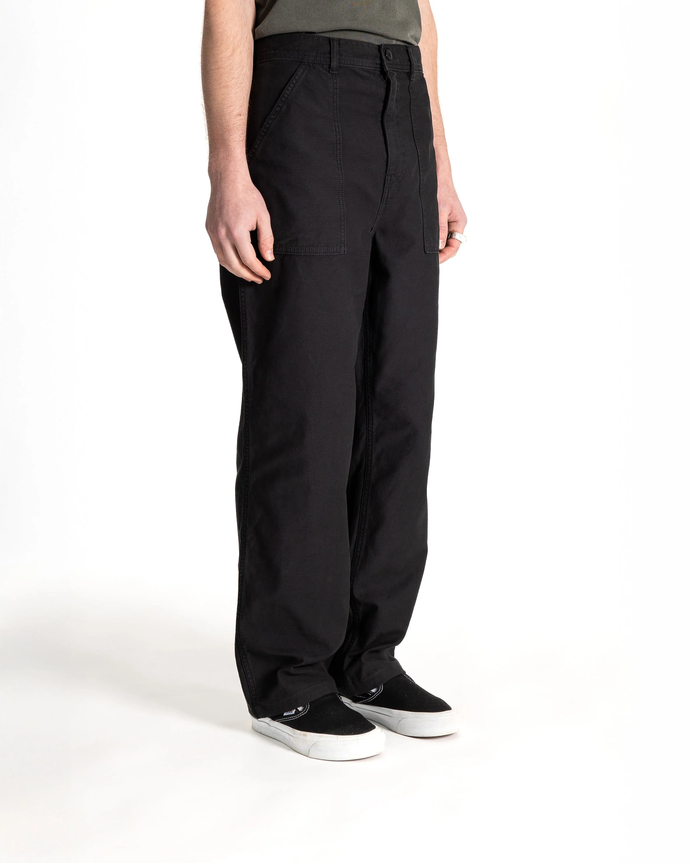 Fat Pant - Black Sateen - Image 3