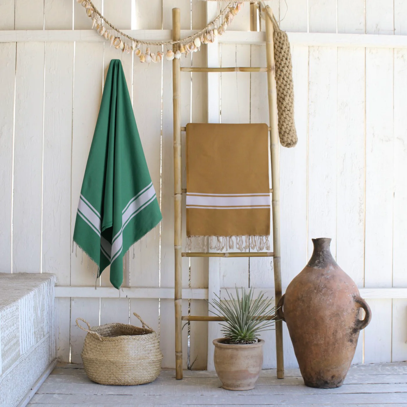Fouta - Coton - Jaune Moutarde - St Tropez - Image 4