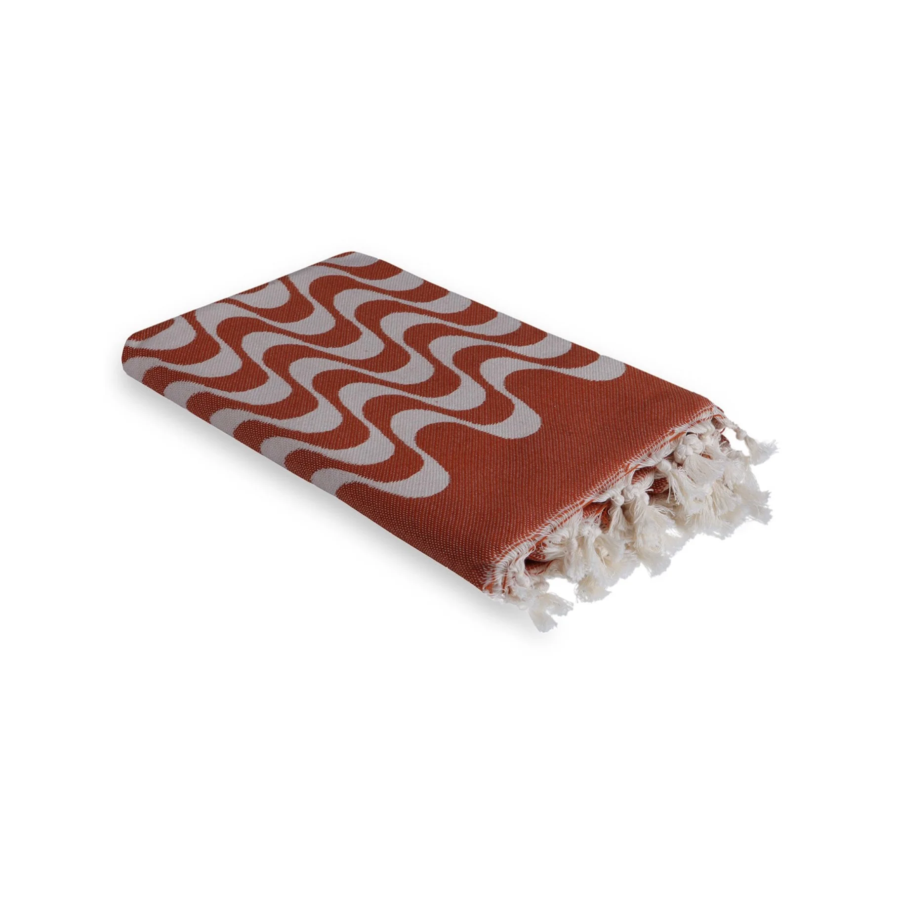 Fouta Jacquard - Coton - Terracotta - Cabana - Image 2