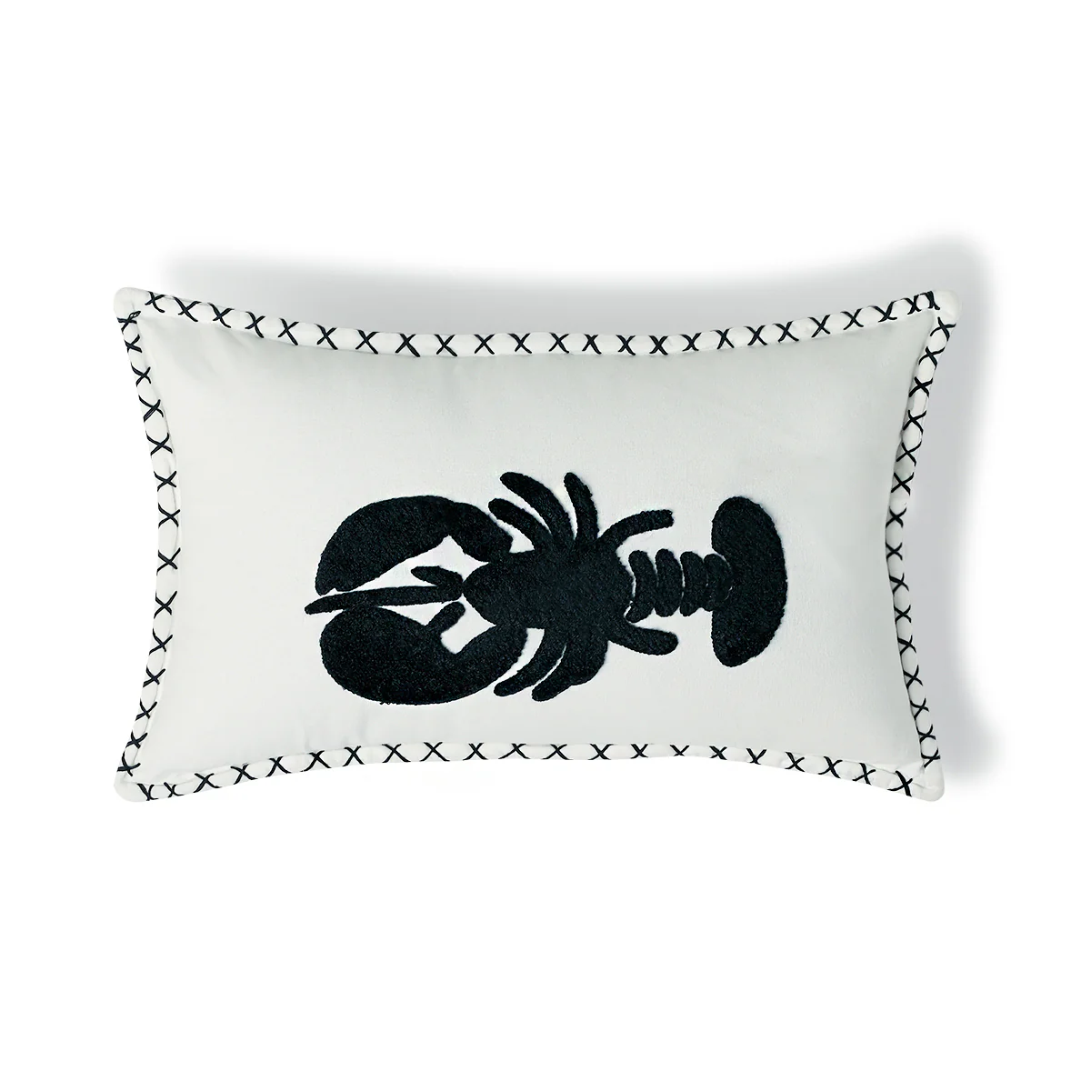 Housse De Coussin - Toile De Coton - Bleu Marine - Lobster - Image 2