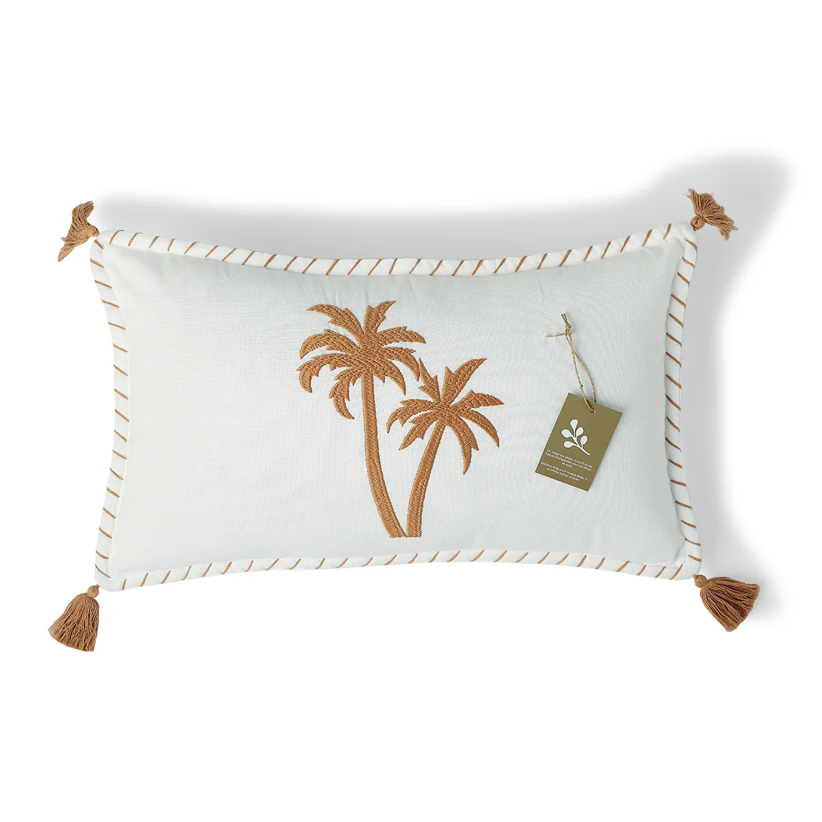 Housse De Coussin - Toile De Coton - Terre De Sienne - Oasis - Image 5