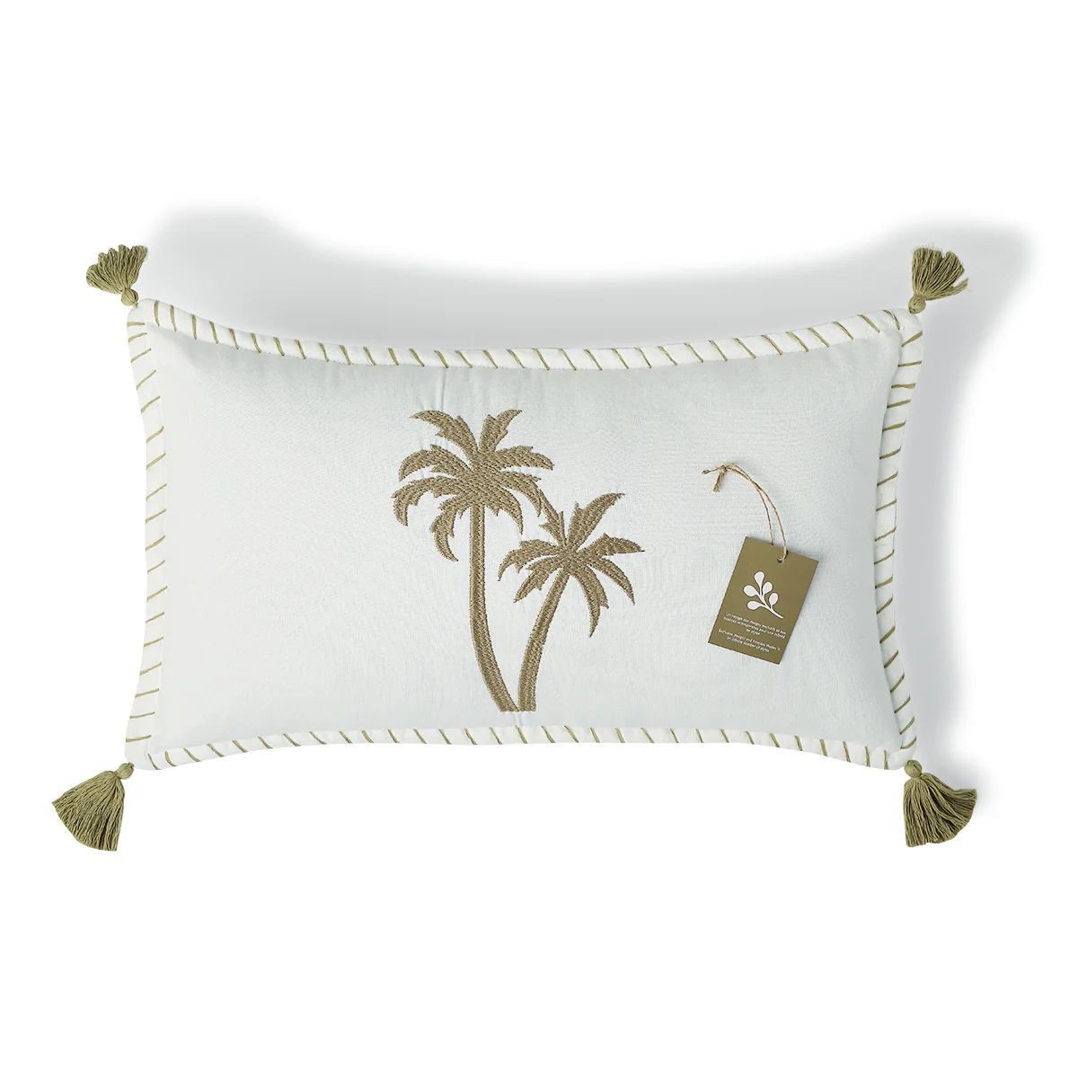 Housse De Coussin - Toile De Coton - Sable - Oasis - Image 5
