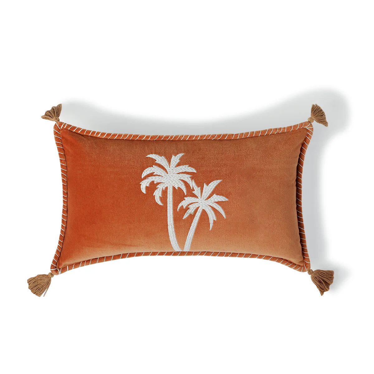 Housse De Coussin - Velours De Coton - Terre De Sienne - Oasis Velours - Image 2