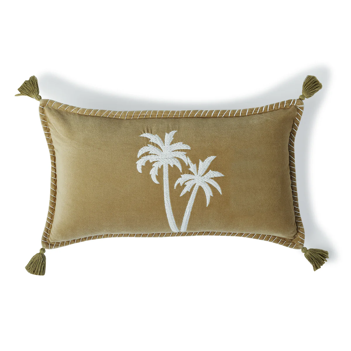 Housse De Coussin - Velours De Coton - Sable - Oasis Velours - Image 2