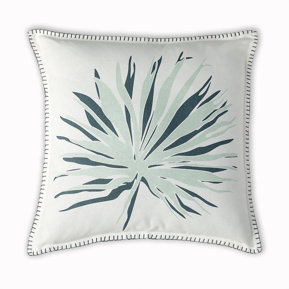 Housse De Coussin - Toile De Coton - Bleu Glacier - Palma - Image 4