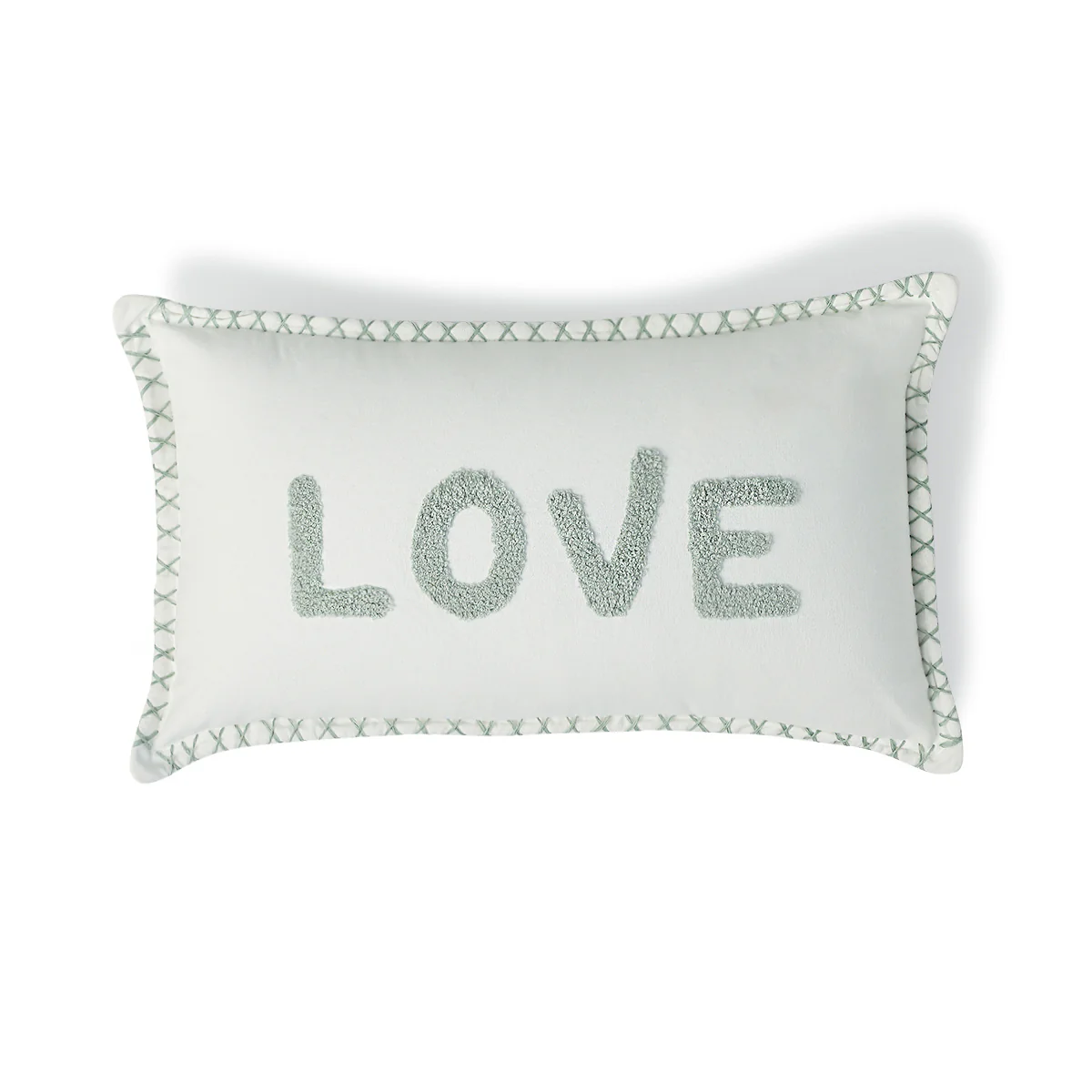 Housse De Coussin - Toile De Coton - Bleu Glacier - Xlove - Image 2