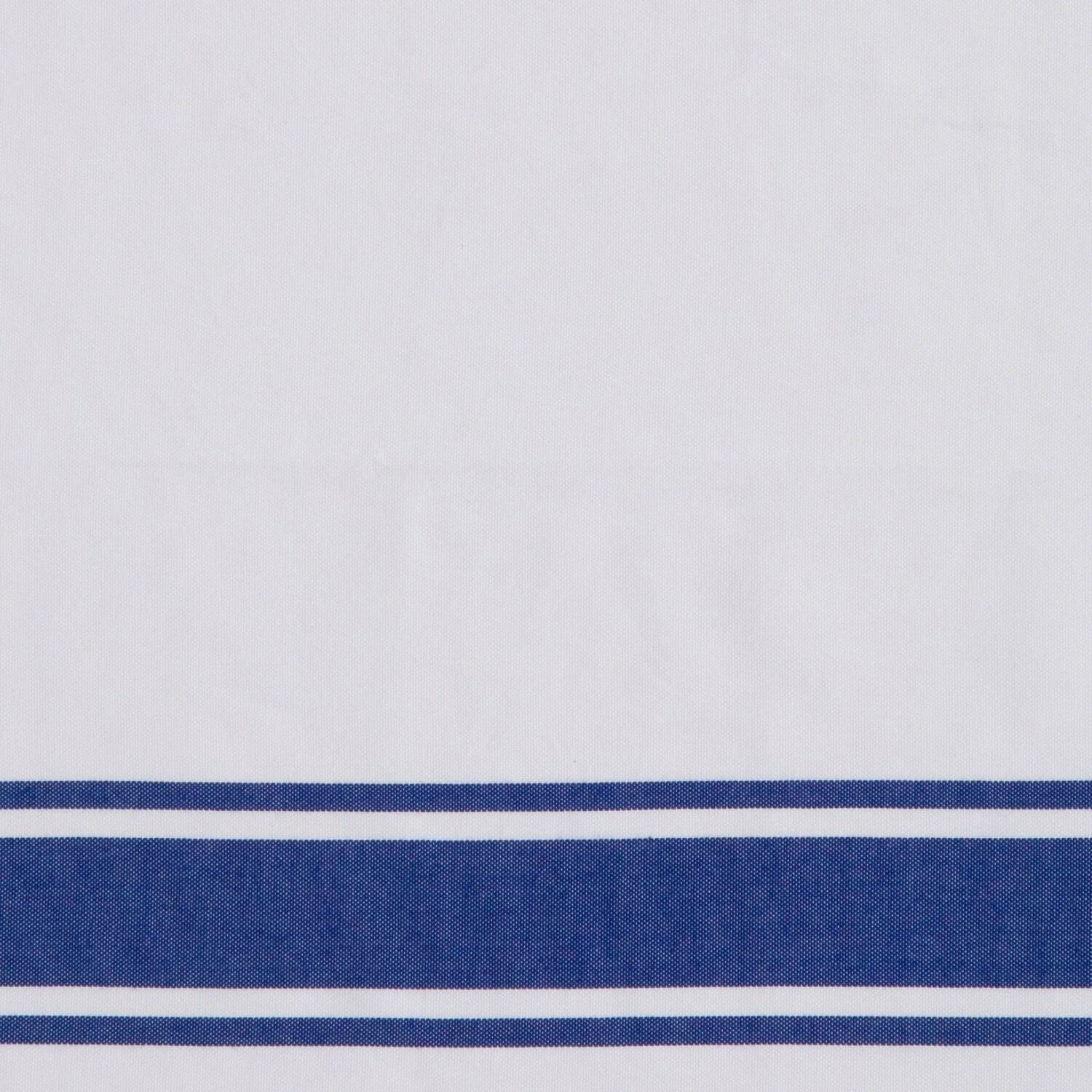 Fouta Blanche - Coton - Blanc / Bleu Grec - St Tropez - Image 8