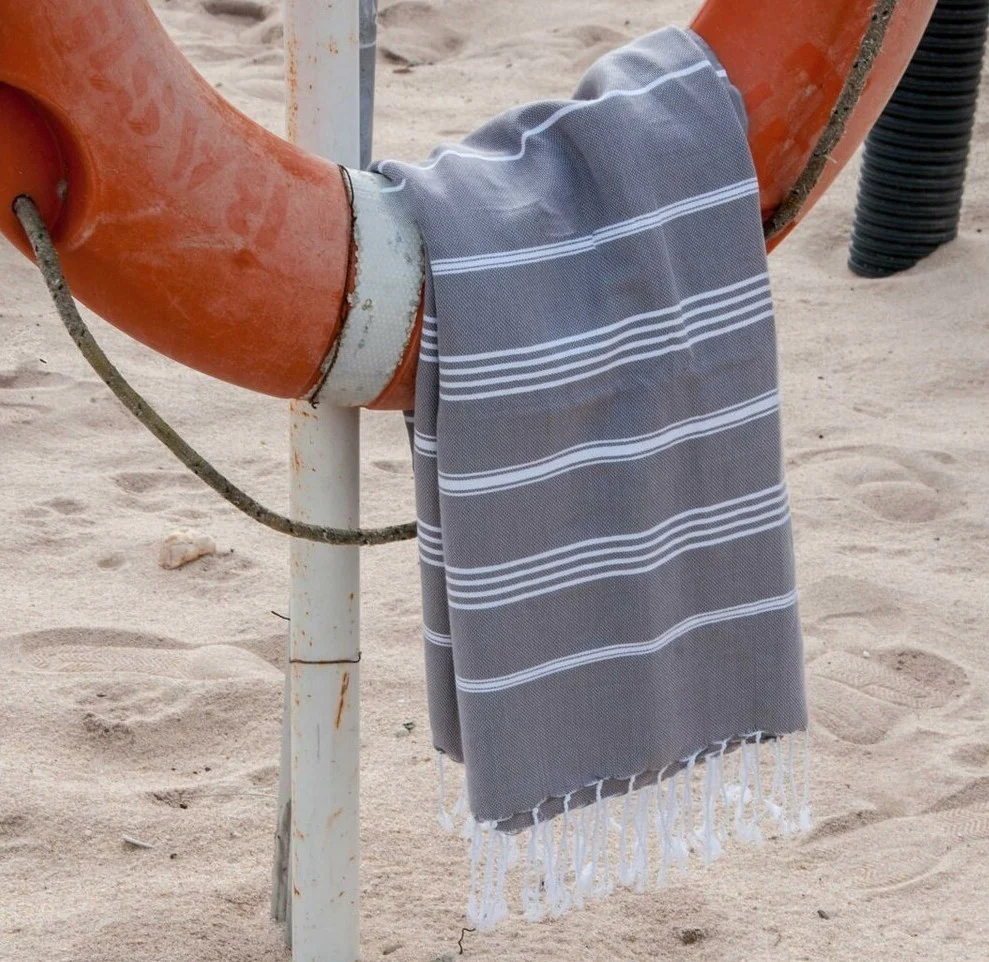 Fouta - Coton - Gris Moyen - Mykonos - Image 3