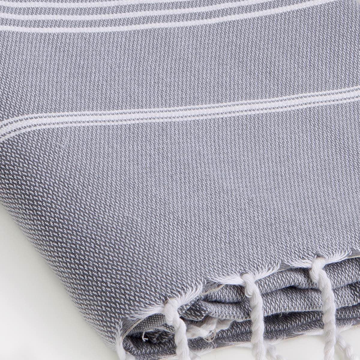 Fouta - Coton - Gris Moyen - Mykonos - Image 4