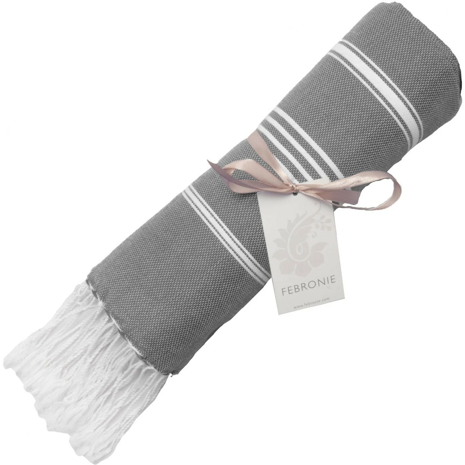 Fouta - Coton - Gris Moyen - Mykonos - Image 6