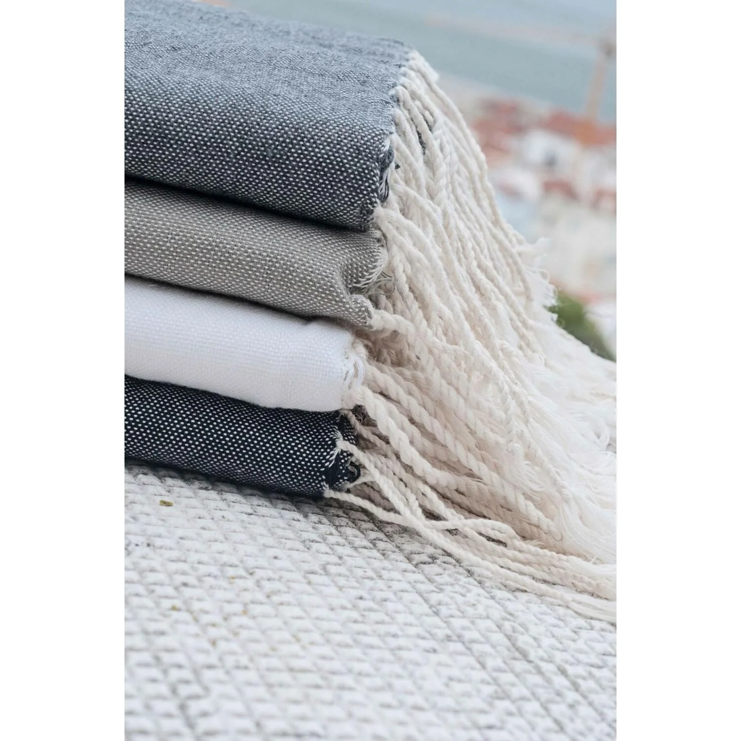 Fouta - Coton - Gris Moyen - St Tropez - Image 10