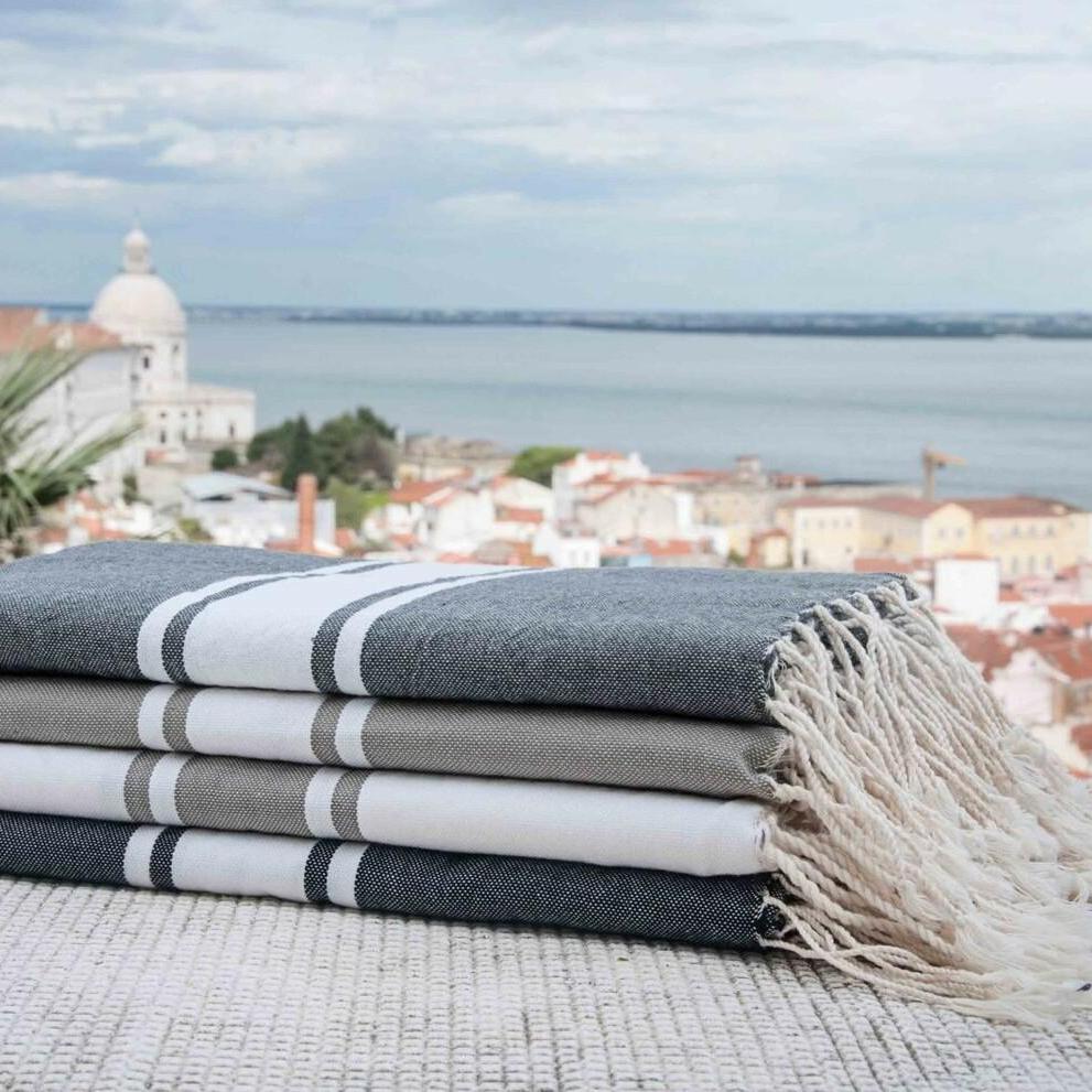 Fouta - Coton - Gris Moyen - St Tropez - Image 8