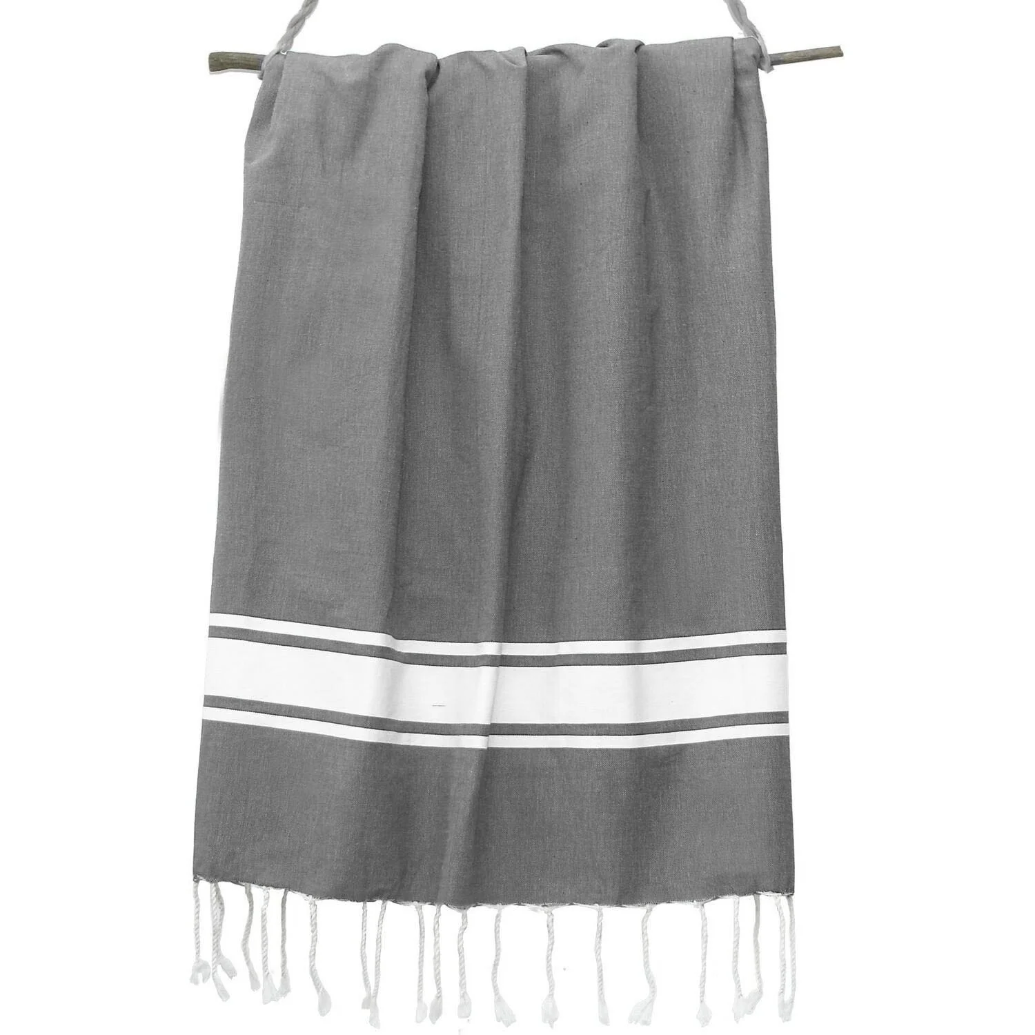 Fouta - Coton - Gris Moyen - St Tropez - Image 9