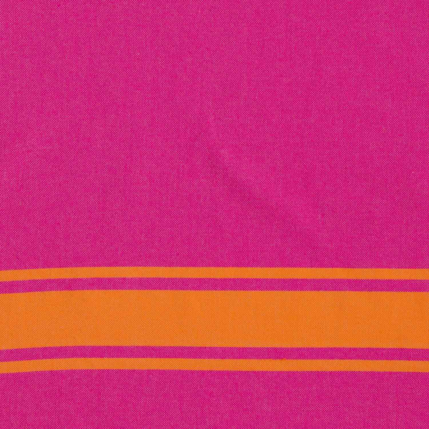 Fouta Bicolore - Coton - Rose Fuchsia / Orange - St Tropez - Image 5