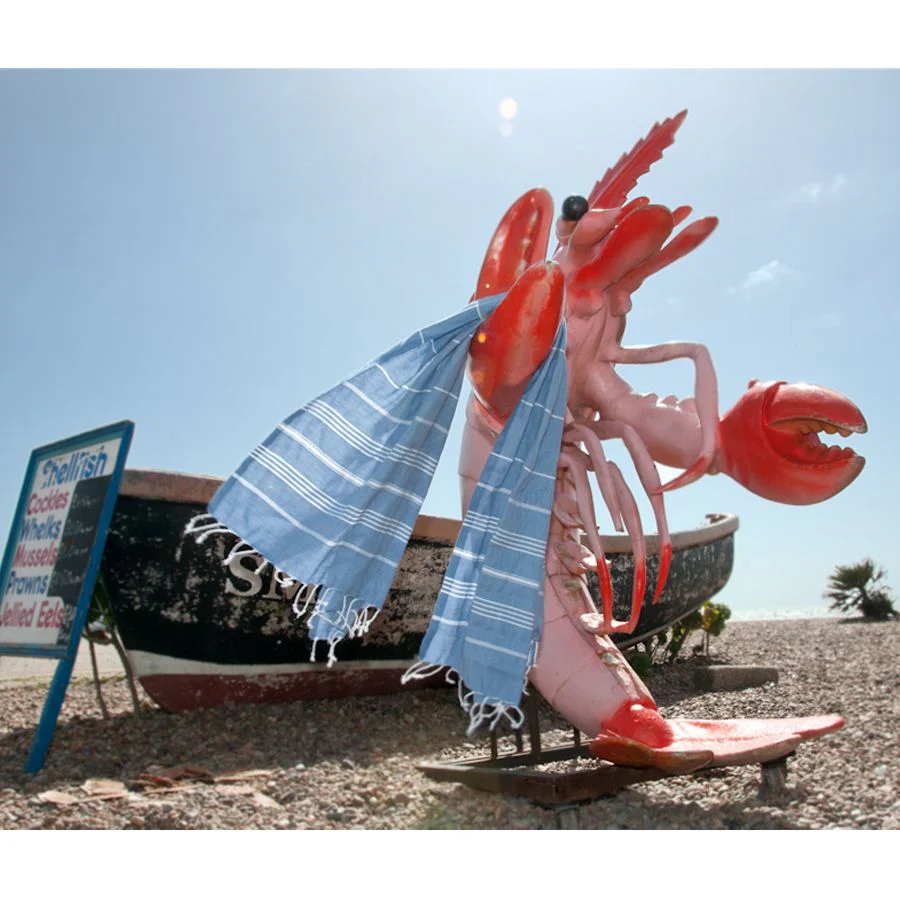 Fouta - Coton - Bleu Pâle - Mykonos - Image 8
