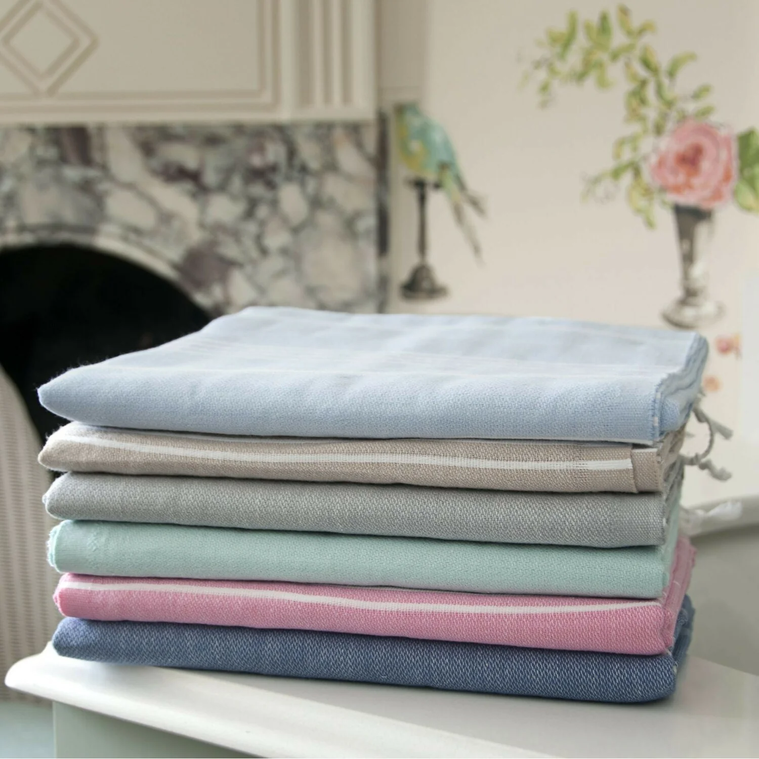 Fouta - Coton - Bleu Jean - Mykonos - Image 2