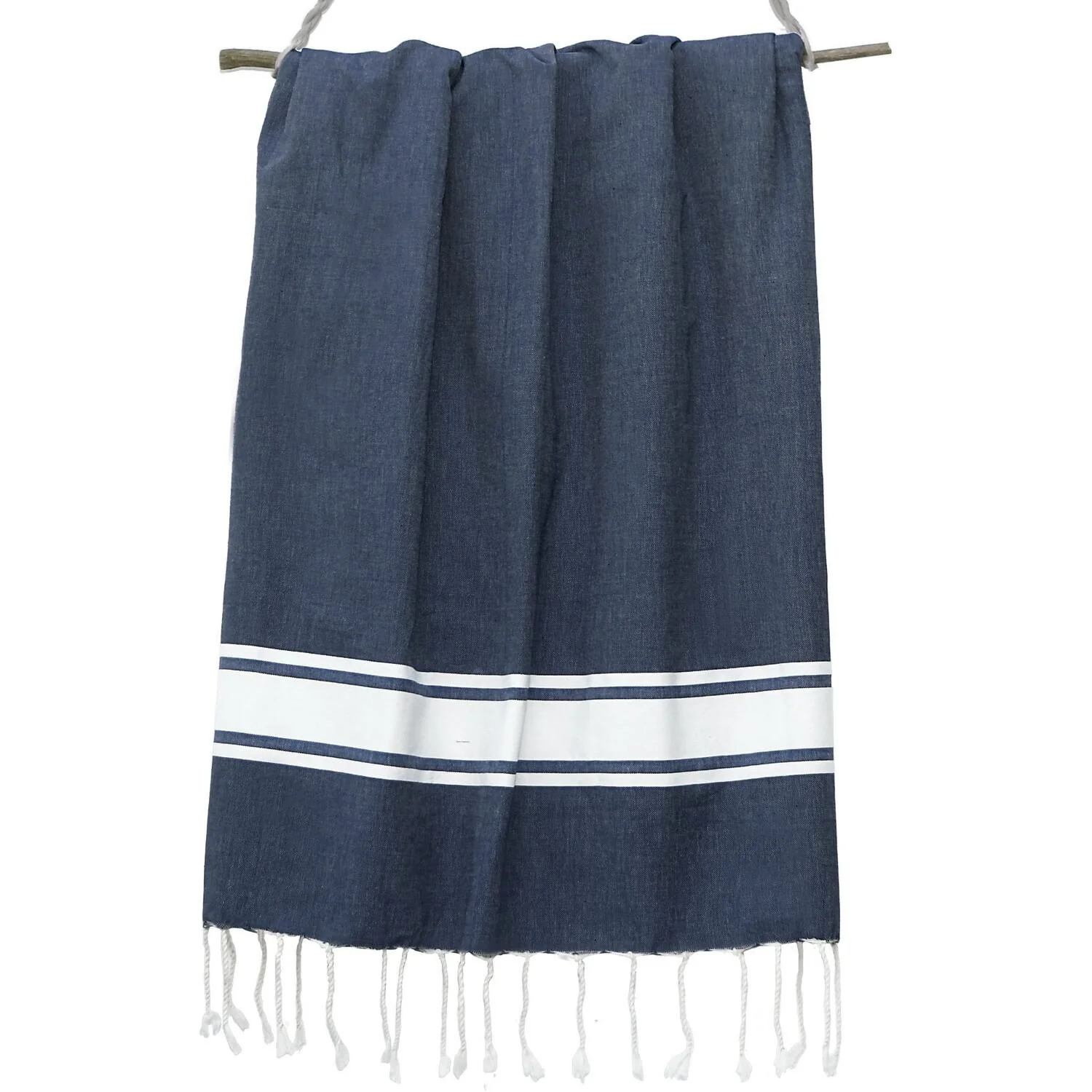 Fouta - Coton - Bleu Jean - St Tropez - Image 6
