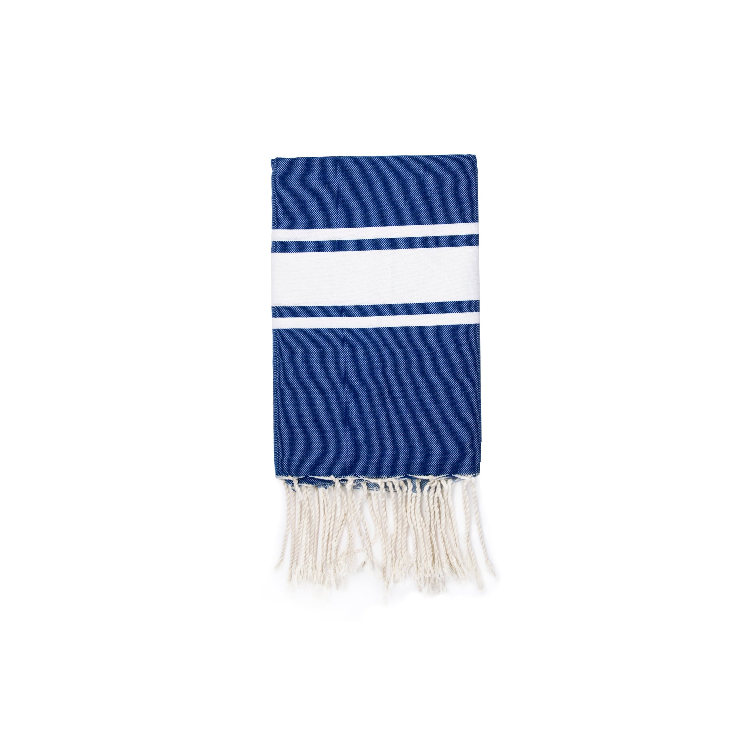 Fouta - Coton - Bleu Grec - St Tropez - Image 2