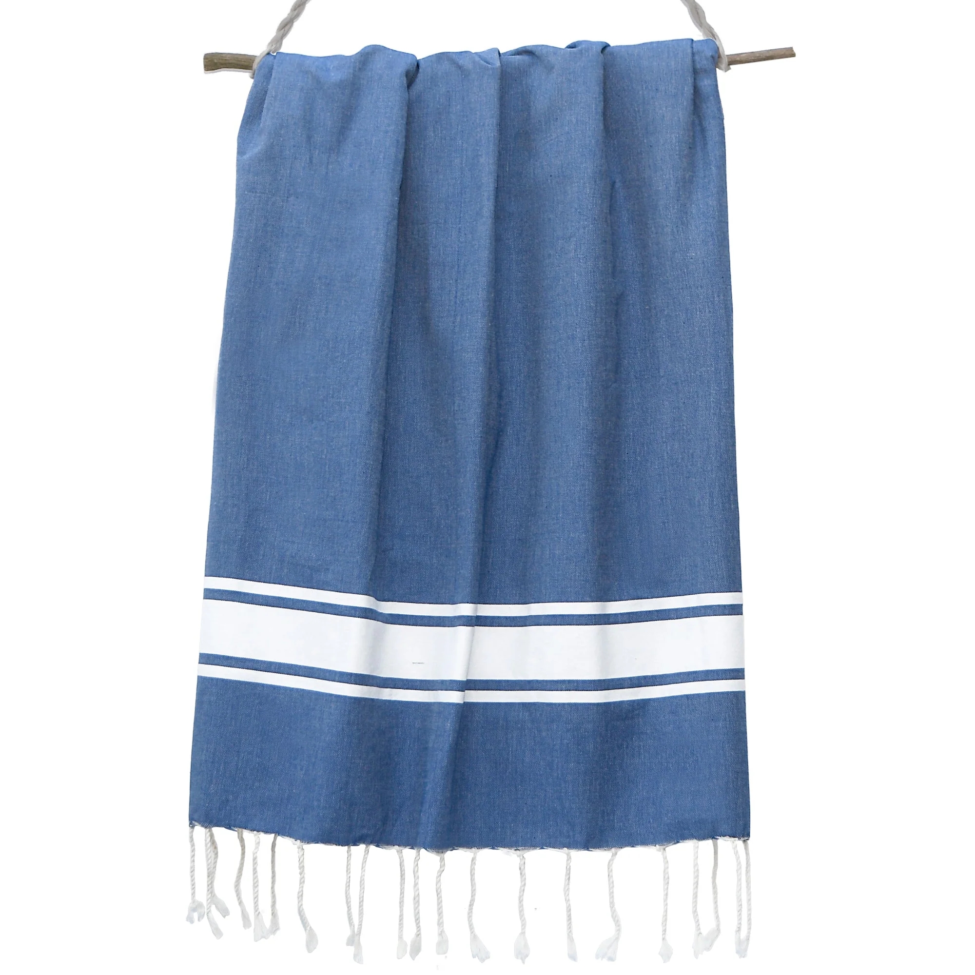 Fouta - Coton - Bleu Grec - St Tropez - Image 7