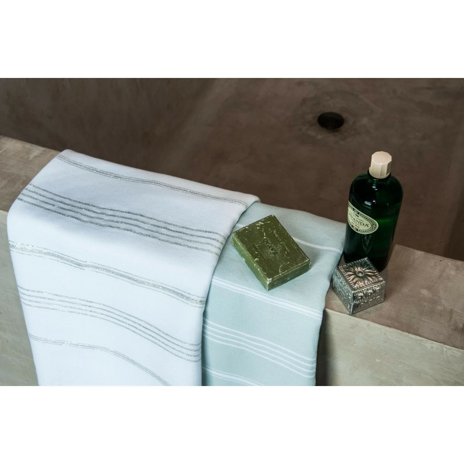 Fouta - Coton - Vert D'Eau - Mykonos - Image 10