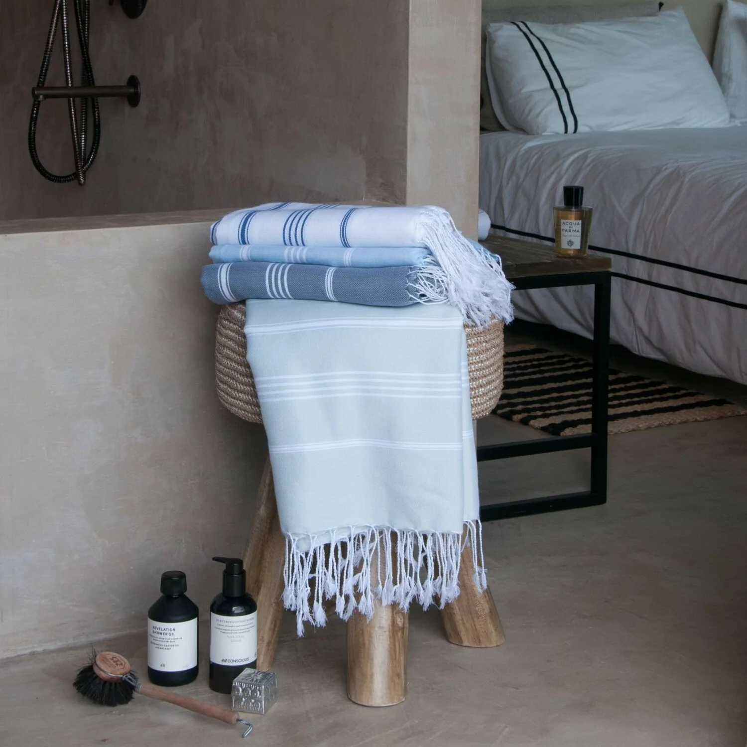 Fouta - Coton - Vert D'Eau - Mykonos - Image 4