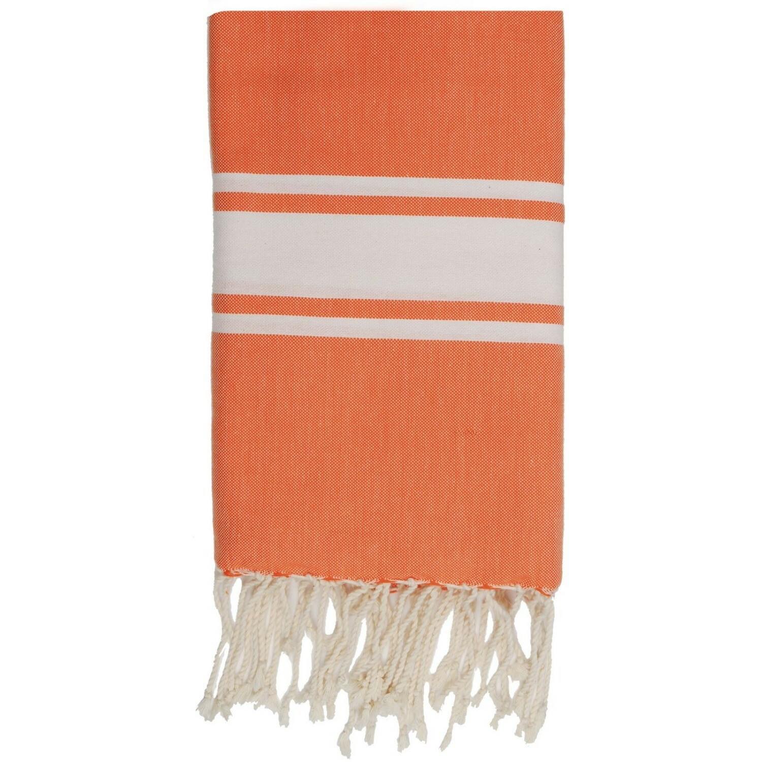 Fouta - Coton - Orange Mandarine - St Tropez - Image 2