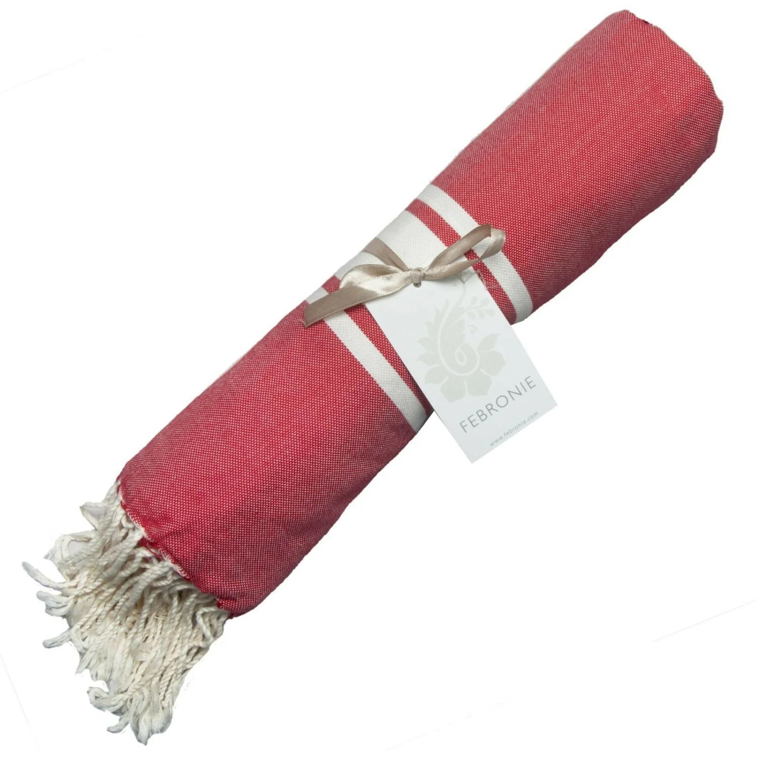 Fouta - Coton - Rouge - St Tropez - Image 10