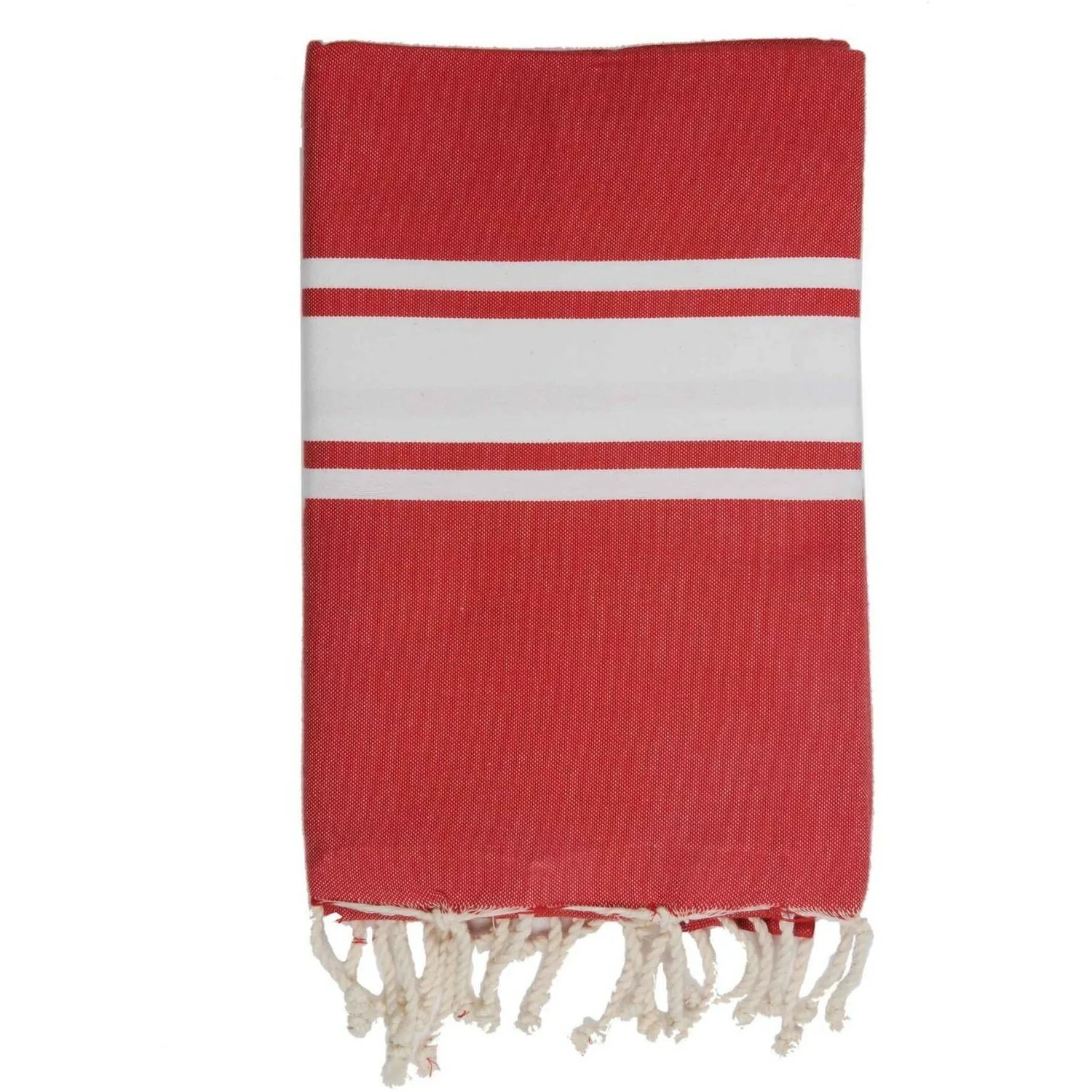 Fouta - Coton - Rouge - St Tropez - Image 11
