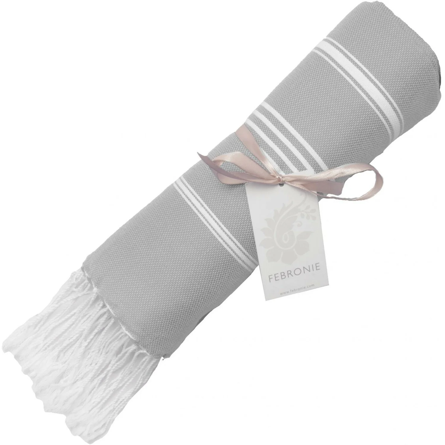 Fouta - Coton - Gris Perle - Mykonos - Image 7
