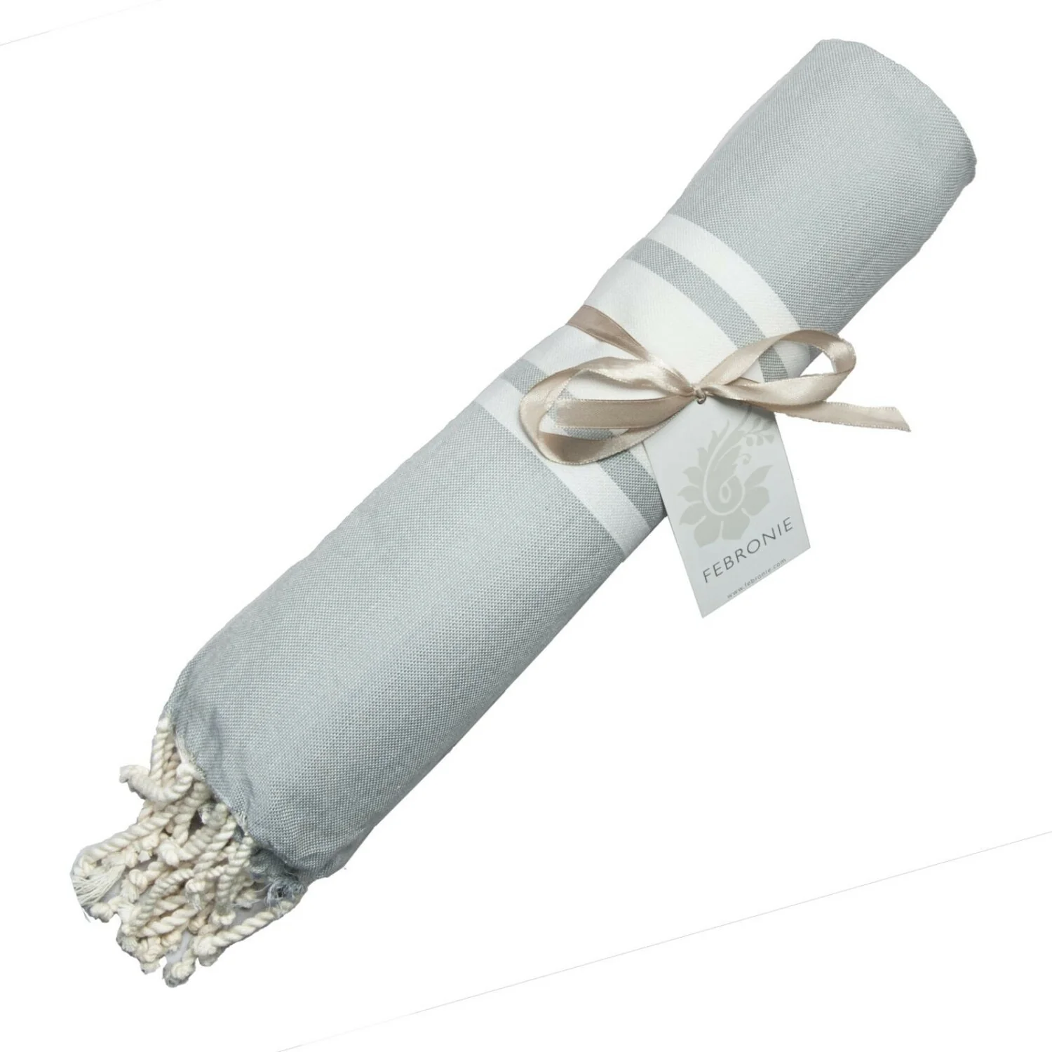 Fouta - Coton - Gris Perle - St Tropez - Image 8