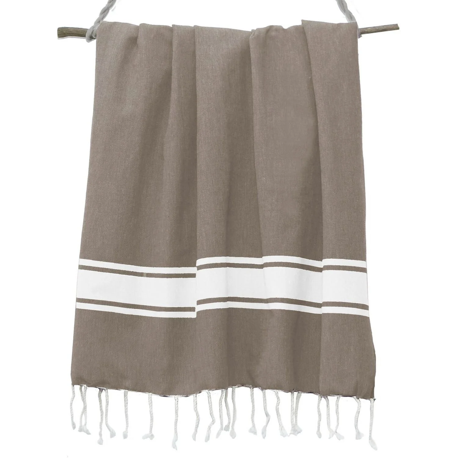 Fouta - Coton - Taupe Clair - St Tropez - Image 8